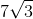 7\sqrt{3}