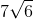 7\sqrt{6}