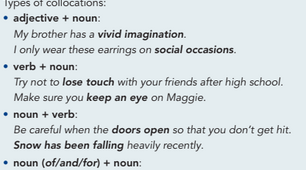 2.7 Collocations