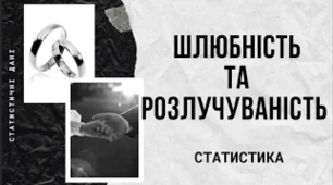 Шлюбність і розлучуваність: статистика