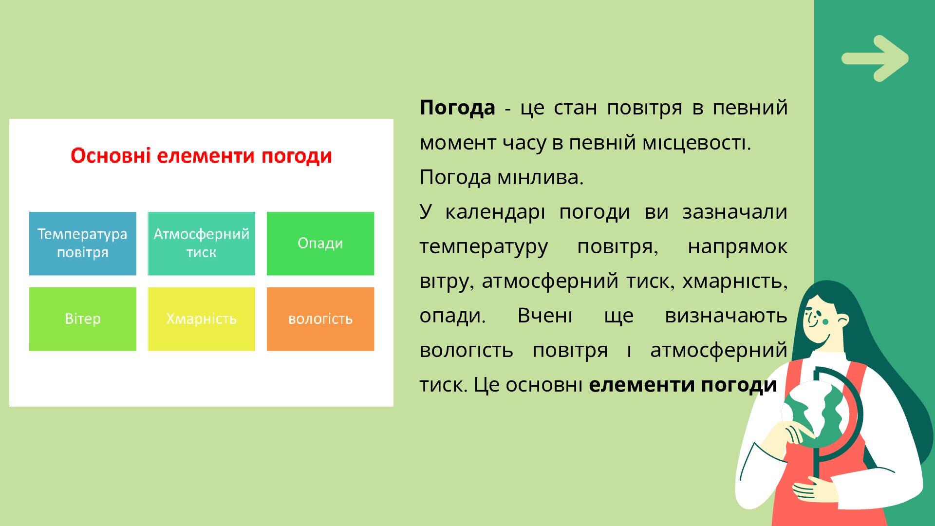 Презентація до уроку "Погода і клімат", географія 6 клас | Презентація ...