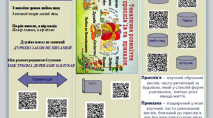 Буклет "Прислів'я та приказки", 5 клас (НУШ),українська література.