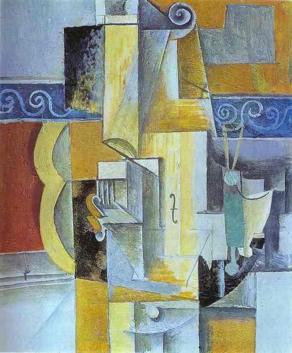Пабло Пикассо. Скрипка и гитара. 1913 год
