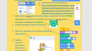 Практична робота.  Інструкційна картка.  Створення програмних об’єктів у Скретч