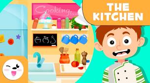 In the kitchen