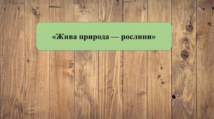 Презентація на тему: «Жива природа рослин»