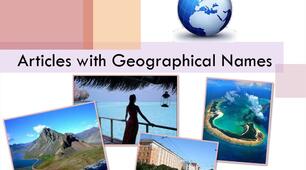  Article the with geographical names 
