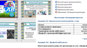 Розробка уроку № 21 на тему "Презентація і обговорення проектів". «STEM»