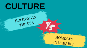 Holidays in USA VS Holiday in Ukraine