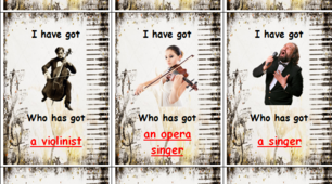 Гра "I have... Who has...?" на тему "Music"