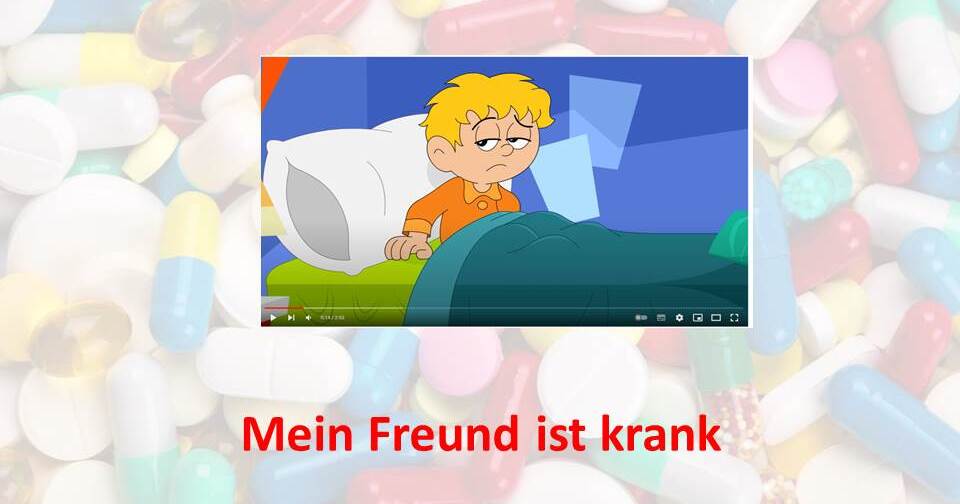 Mein Freund ist krank Презентація. Німецька мова