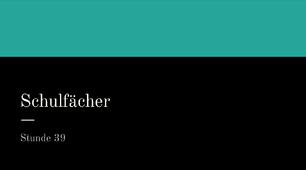 Презентація для 9(5) класу урок 39 тема Schulfächer