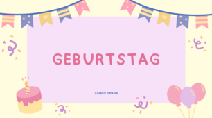 7(3) St.40 Geburtstag - Презентація