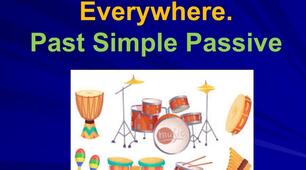 Music Is Heard Everywhere. Past Simple Passive
