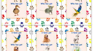 Гра "I have... Who has...?" на тему "My pets"