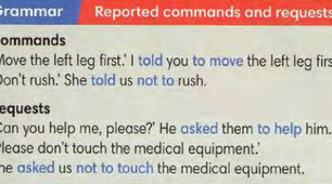 6.4 Reported commands and requests