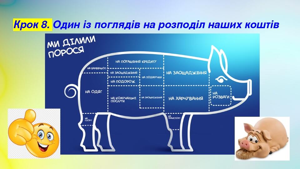 Крок 8. Один із поглядів на розподіл наших коштів