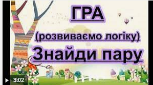Презентація дидактичної гри "Знайди пару"