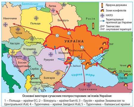 Українська держава та територія держави Україна - Підручник з Географії (рівень стандарту). 11 клас. Кобернік - Нова програма