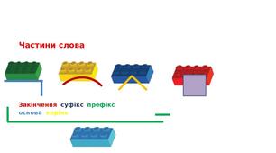 Конспект уроку. Добірка вправ з LEGO. Будова слова.
