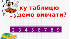 Розв'язую задачі з таблицею множення