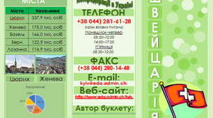 Буклет реклами Швейцарії. Publisher