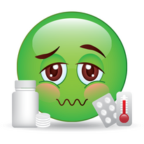 Feeling Sick Emoticon