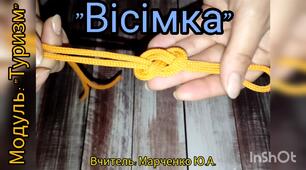 "Вісімка". Туристичні вузли. Модуль: "Туризм".