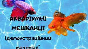 Демонстраційний матеріал "Акваріумні мешканці"