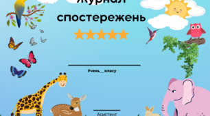 Журнал спостережень асистента вчителя дитини з ООП
