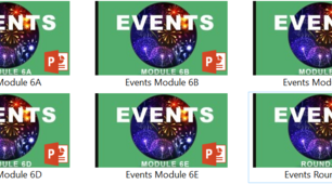 Events. Let's celebrate! Module 6d