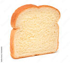 A single slice of bread on white background Stock Photo | Adobe Stock