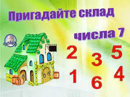 Презентація для усного рахунку. Склад числа 7