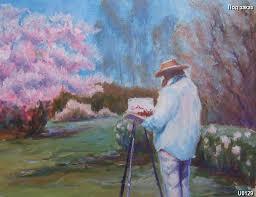 Антикварная картина Пленэр, тематика Landscape, стиль Impressionism