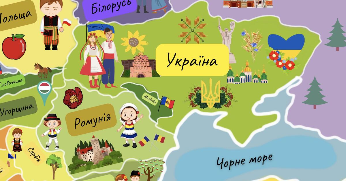 «Мапа Європи» карта для друку | . Географія