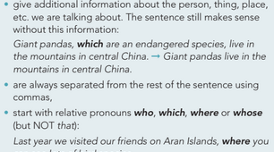 5.5 Non-defining relative clauses