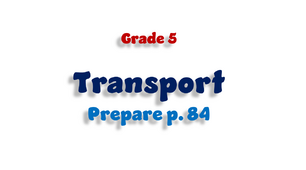Grade 5. Transport 