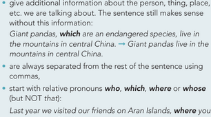 5.5 Non-defining relative clauses