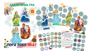 Дидактична гра " Пора року яка?"