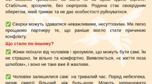 Інформація для дорослих: "​Які зміни переживають українські пари через війну? "