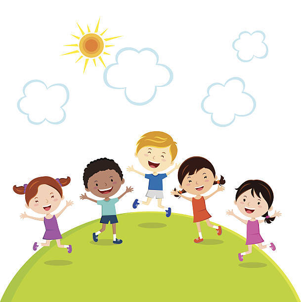 Friends Stock Illustration - Download Image Now - Child, Playing, Playful - iStock