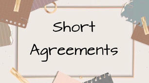 Short Agreements (So do I. Neither can I. etc)