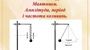 Презентація "Коливальний рух. Маятники. Амплітуда, період і частота коливань."