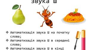 Альбом для корекції звука [Ш]