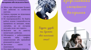 Буклет "Профілактика емоційного вигорання"