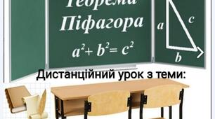 Відеоурок з теми: "Теорема Піфагора"