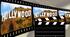 Reading. Cinema. Text "Hollywood"