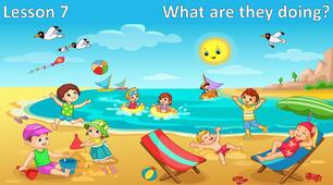Презентація "What are they doing?" Unit 6/lesson 7.