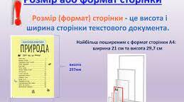 Сторінки текстового документа та їх форматування. Друкування текстового документа.