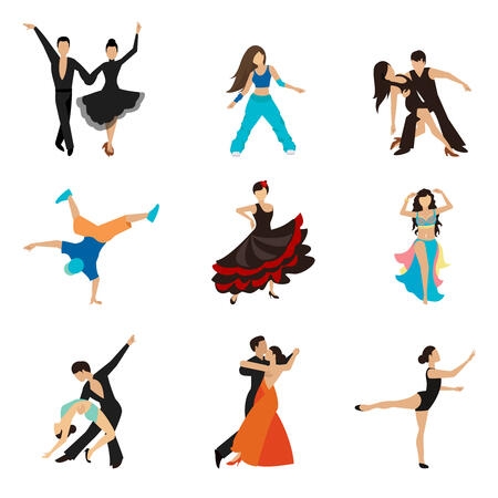 Tanzen-symbole. Reihe Von Icons Mit Paare Tanzen Modern, Klassisch Und Disco-tanz. Vector Verfügbar. Lizenzfrei Nutzbare SVG, Vektorgrafiken, Clip Arts, Illustrationen. Image 46719786.